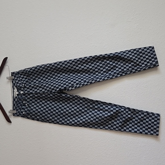 Fiorucci Denim Blue and White Checkered Jeans - Picture 4 of 10